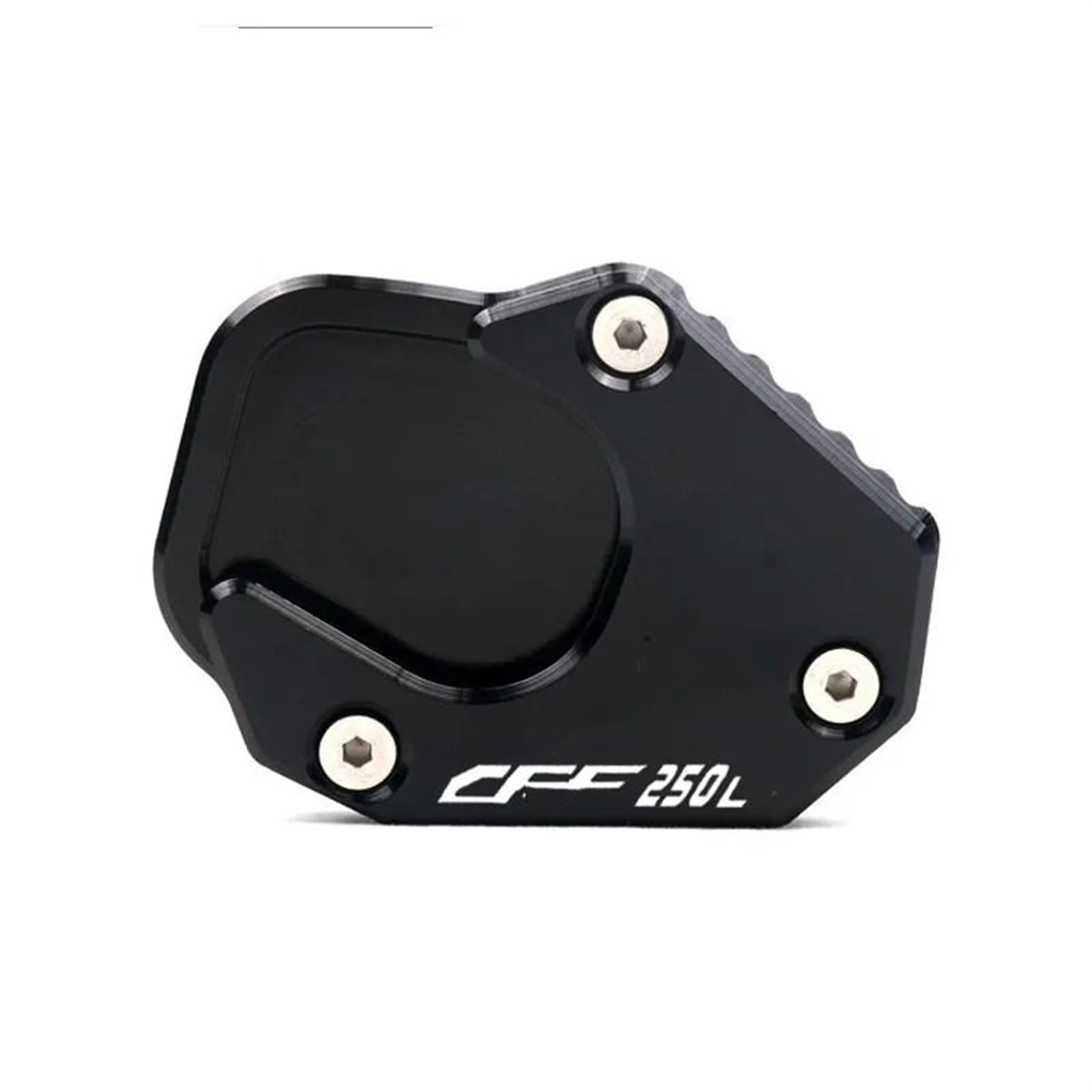 Für H&ONDA CRF 250 Rally CRF 250L 2017-2021 Motorrad CNC Kickstand Fuß Seitenständer Verlängerungspolster Stützplatte Vergrößern Ständer(Black) von ALZXDUEVD