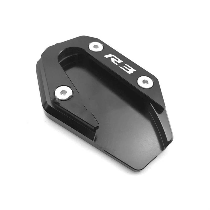 Für Y&AMAHA YZF-R3 2014-2020 Motorrad CNC Kickstand Fuß Seite Stehen Verlängerung Pad Unterstützung Platte(Black) von ALZXDUEVD