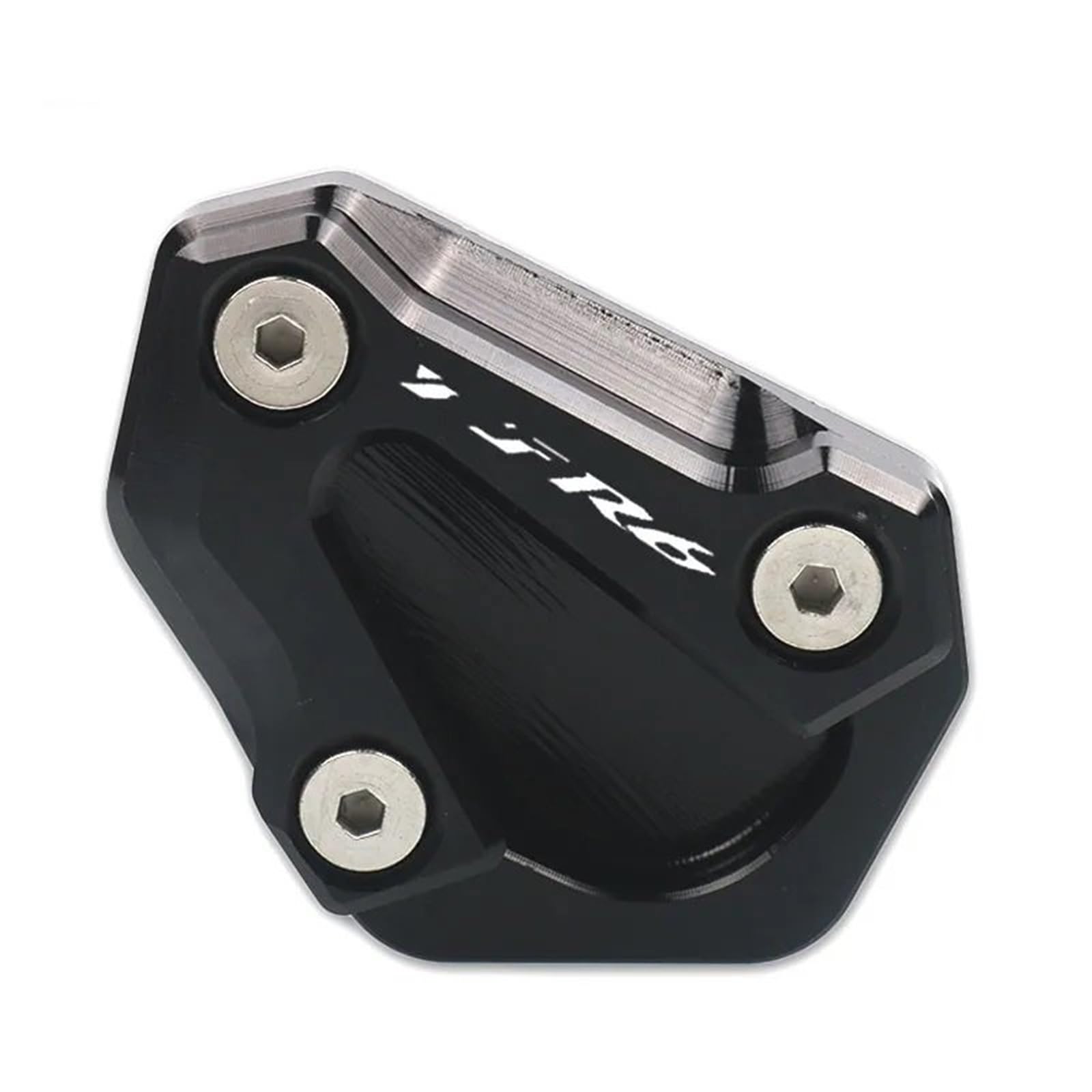 Für Y&AMAHA YZF-R6 YZFR6 YZF R6 2006-2016 CNC Kickstand Fuß Seitenständer Verlängerungspolster Stützplatte Vergrößern Ständer(Black) von ALZXDUEVD