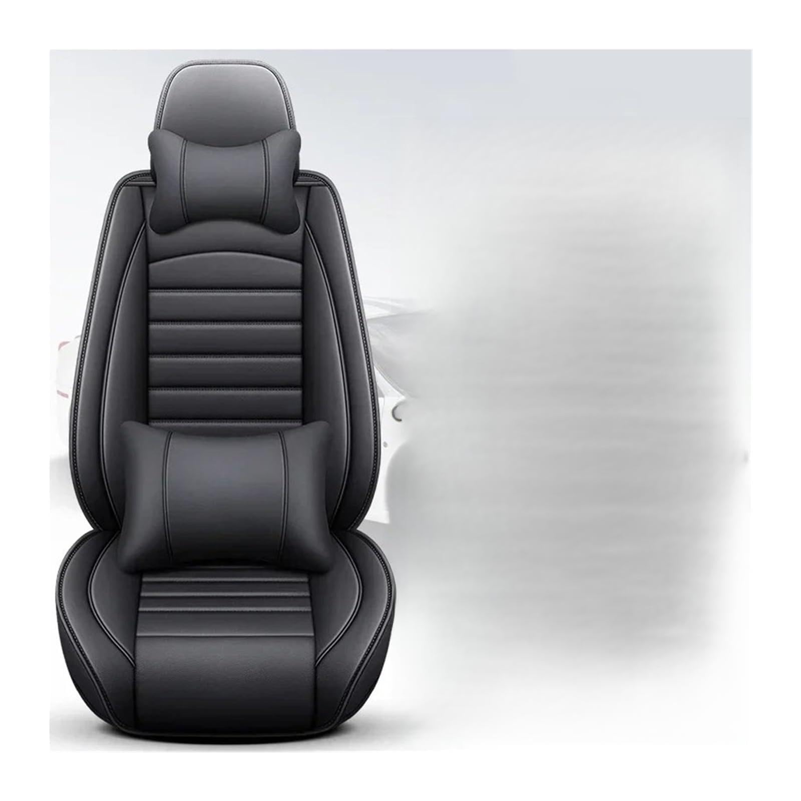 ALZZTUND schonbezug autositz Für 3er E46 E90 E93 F30 F31 F34 F35 G20 G21 G28 Autositzbezug Autositzschoner(Black 5 Seat Pillow) von ALZZTUND