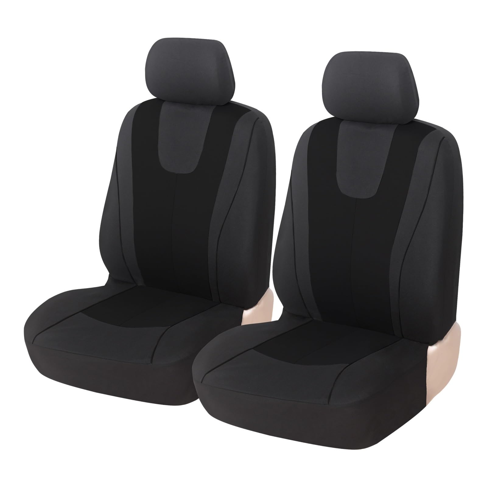 ALZZTUND schonbezug autositz Für Accord Für Civic Für CRV Für CRZ Autositzschutzbezüge Sitzkissen Autositzschoner(2Seats-Black) von ALZZTUND