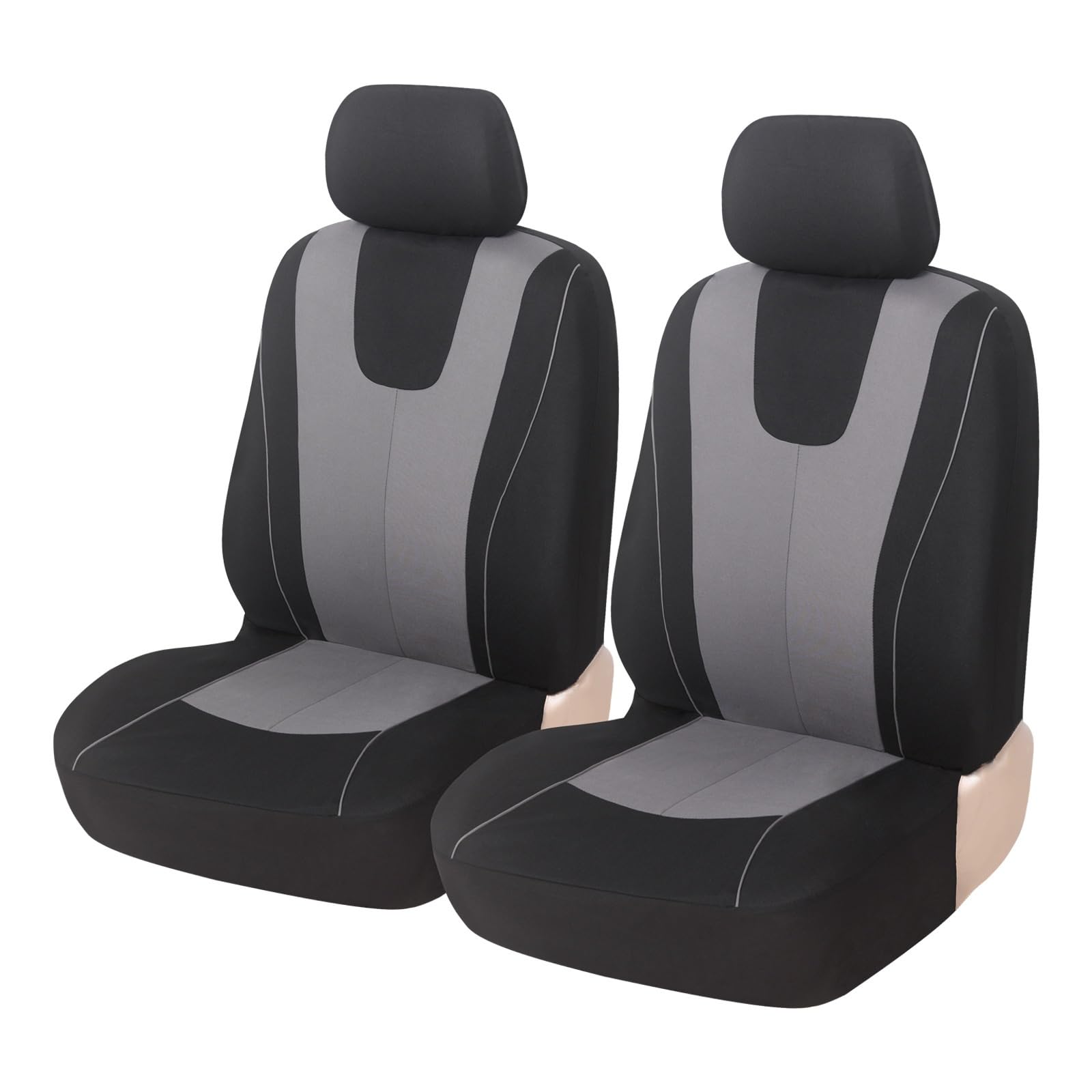 ALZZTUND schonbezug autositz Für Accord Für Civic Für CRV Für CRZ Autositzschutzbezüge Sitzkissen Autositzschoner(2Seats-Grey) von ALZZTUND