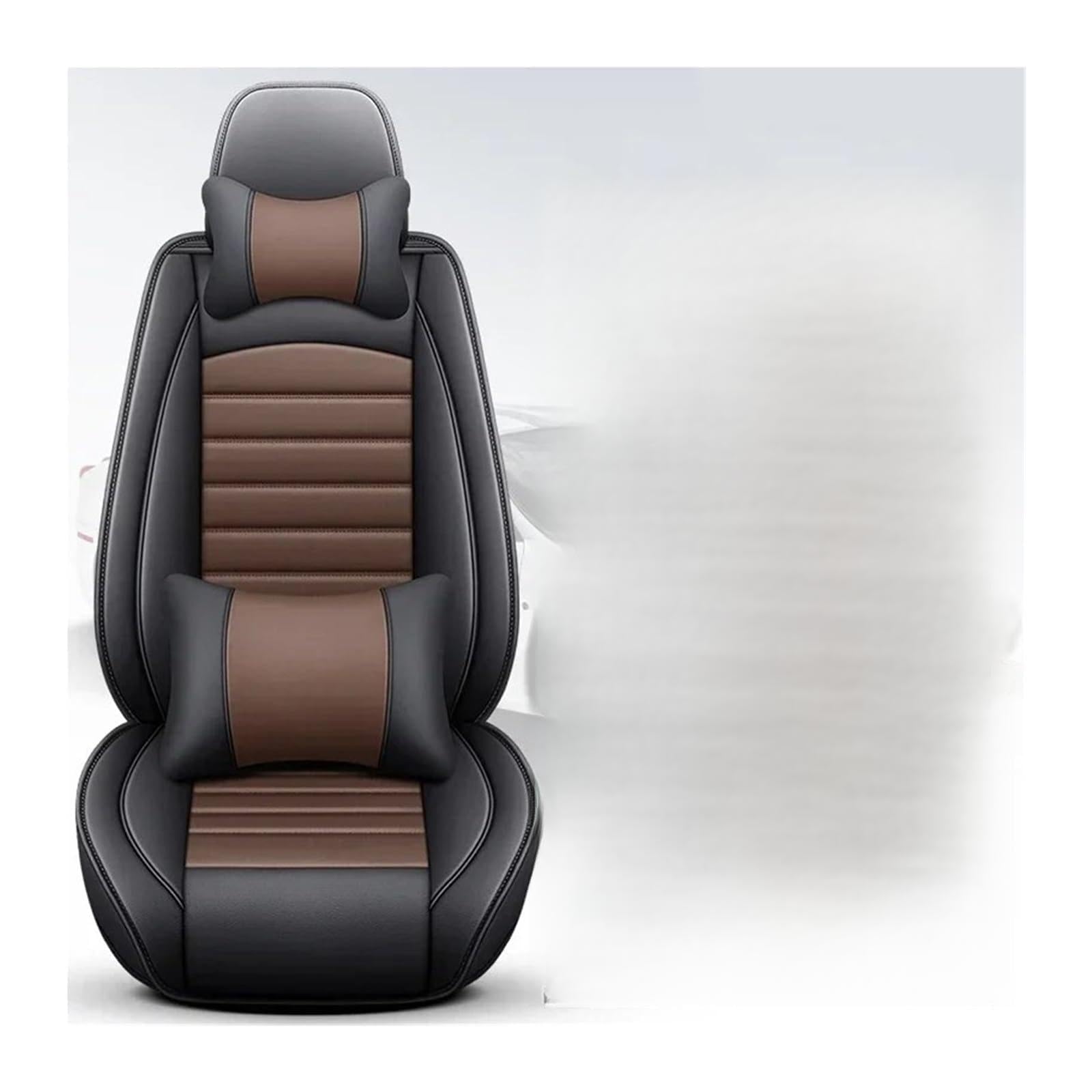 ALZZTUND schonbezug autositz Für Benz Für GLA Für CLA Für CLS Für GLC Für GLE Für GLK Für GLS Für CLK Für SLC SL ML GL Auto Sitzbezug Autositzschoner(Black Coffee Pillow) von ALZZTUND