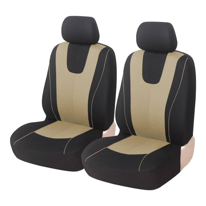 ALZZTUND schonbezug autositz Für Citroen C2 C3 C4 Für Kaktus C5 C4 Für Picasso C6 DS3 DS4 DS5 Sitz Schutz Sitzkissen Auto Sitzbezüge Autositzschoner(2Seats-Beige) von ALZZTUND