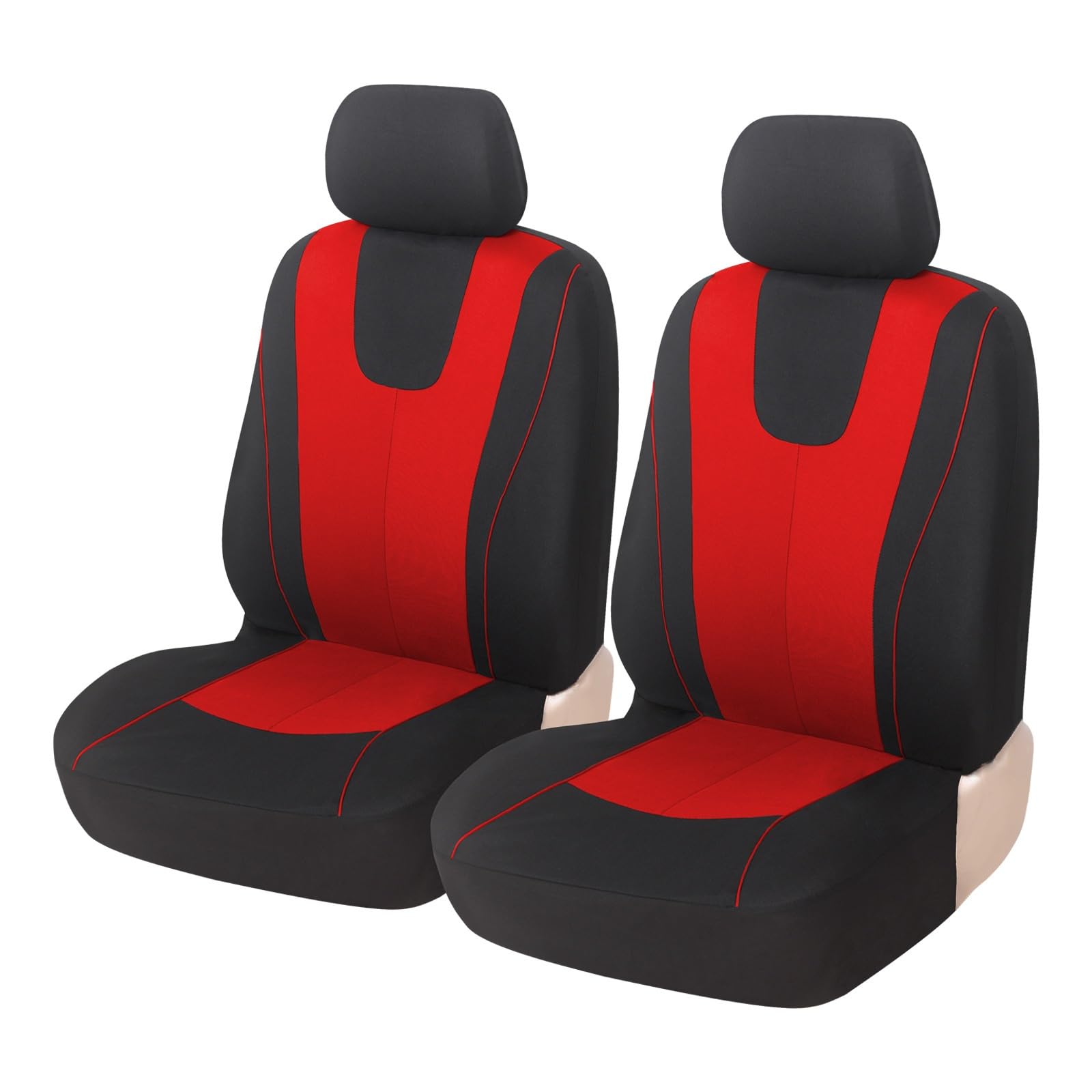 ALZZTUND schonbezug autositz Für Citroen C2 C3 C4 Für Kaktus C5 C4 Für Picasso C6 DS3 DS4 DS5 Sitz Schutz Sitzkissen Auto Sitzbezüge Autositzschoner(2Seats-Red) von ALZZTUND