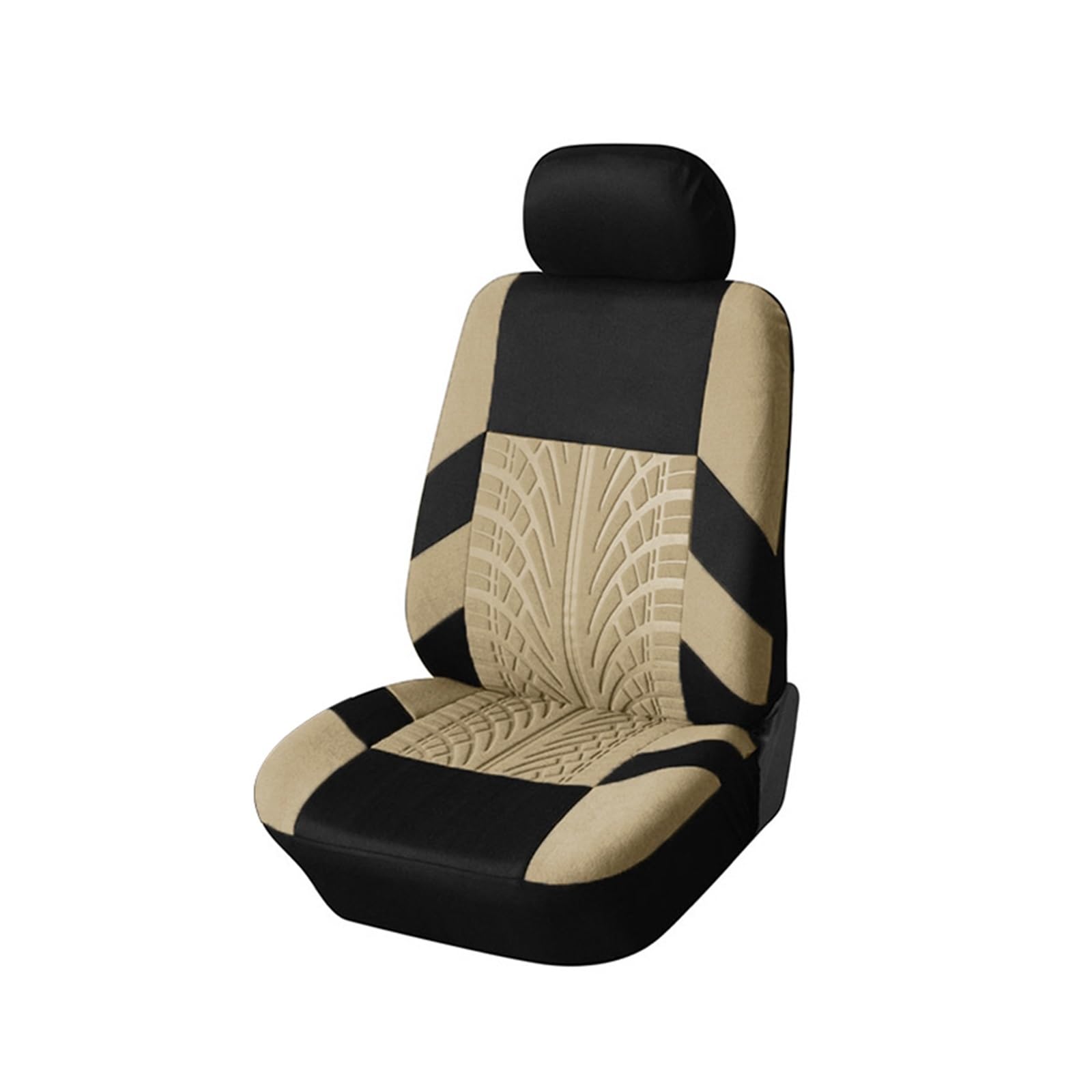 ALZZTUND schonbezug autositz Für Citroen C4 Autositzbezüge-Set Autositzschoner(Beige Single) von ALZZTUND