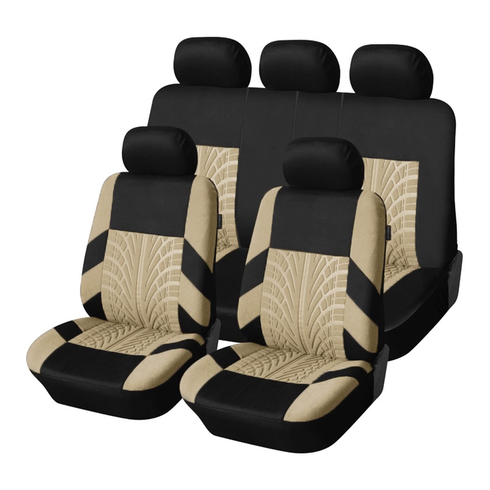 ALZZTUND schonbezug autositz Für Golf 4 Autositzbezüge-Set Autositzschoner(Beige Full Set) von ALZZTUND