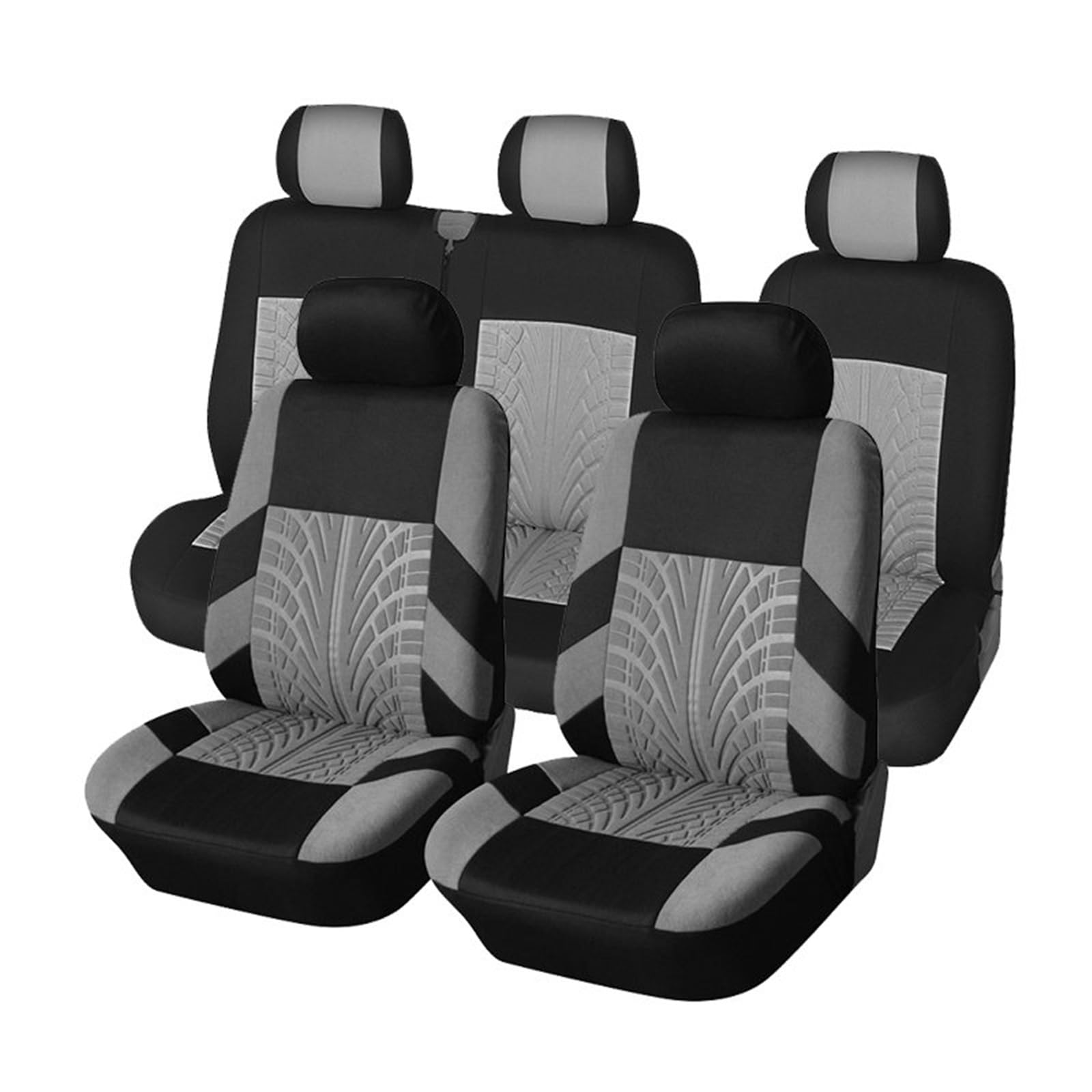 ALZZTUND schonbezug autositz Für Golf VII Autositzbezüge innen Autositzschoner(Gray-9PCS) von ALZZTUND