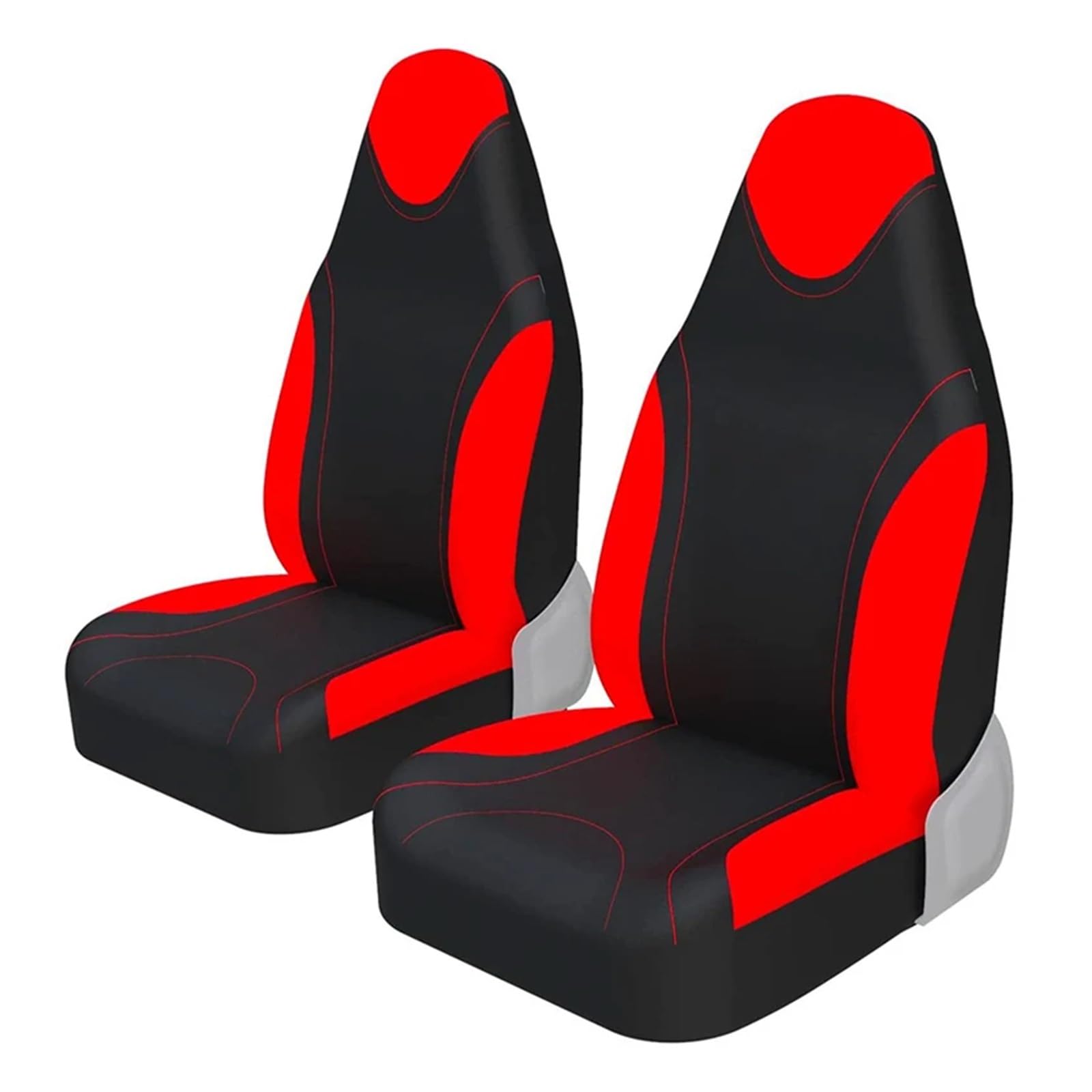 ALZZTUND schonbezug autositz Für SEAT für Ibiza/Universal Autositzbezug High Back Bucket Seat Schutzbezug Autozubehör Autositzschoner(Red 2 Piece) von ALZZTUND