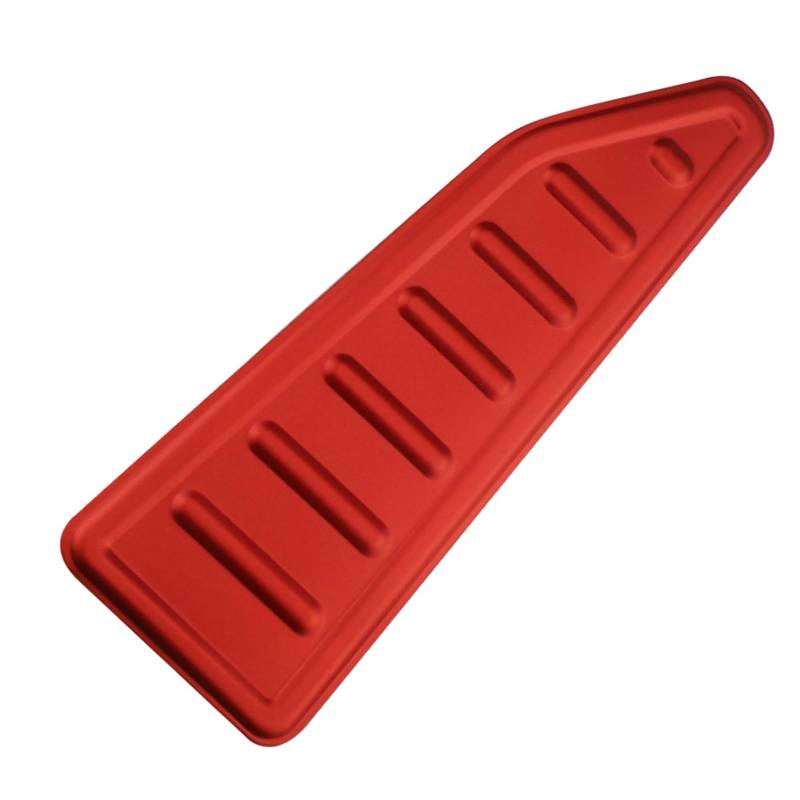 Auto Pedale Abdeckungen Für FIAT Für 500X 500X 2014-2021 at Auto Pedal Pads Auto Gas Bremse Rest Fuß Pedal Schutz Abdeckung Auto Pedalauflagen(1Pcs Red Rest) von ALZZTUND