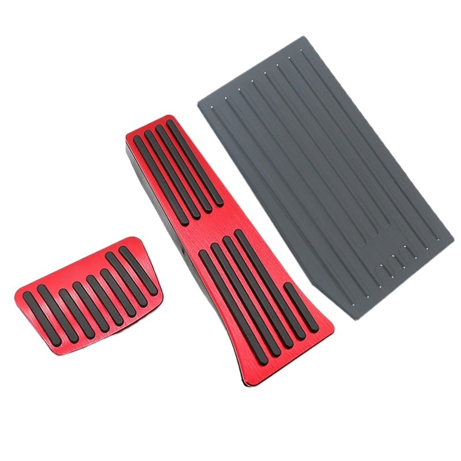 Auto Pedale Abdeckungen Für Hyundai Für Tucson NX4 2021 2022 2023 Hybrid Auto Gaspedal Bremspedal Fußstütze Pedal Platte Abdeckung Pad Auto Pedalauflagen(3pcs Black Red) von ALZZTUND