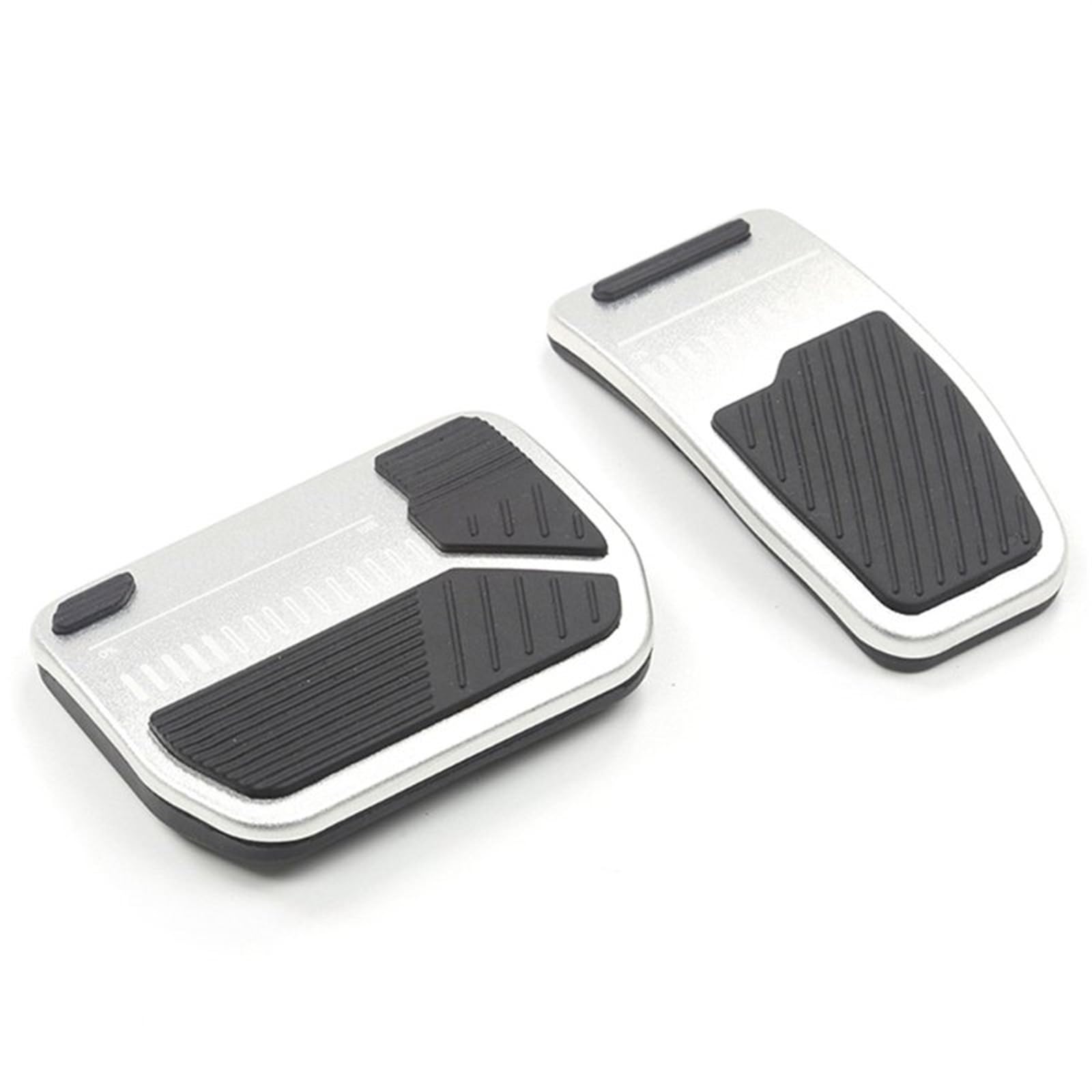 Auto Pedale Abdeckungen Für Tesla Für Modell 3 Y Aluminium Bremse Kupplung rutschfeste Fußpedal Pad Abdeckung Auto Pedal Pads Auto Pedalauflagen(Silver) von ALZZTUND