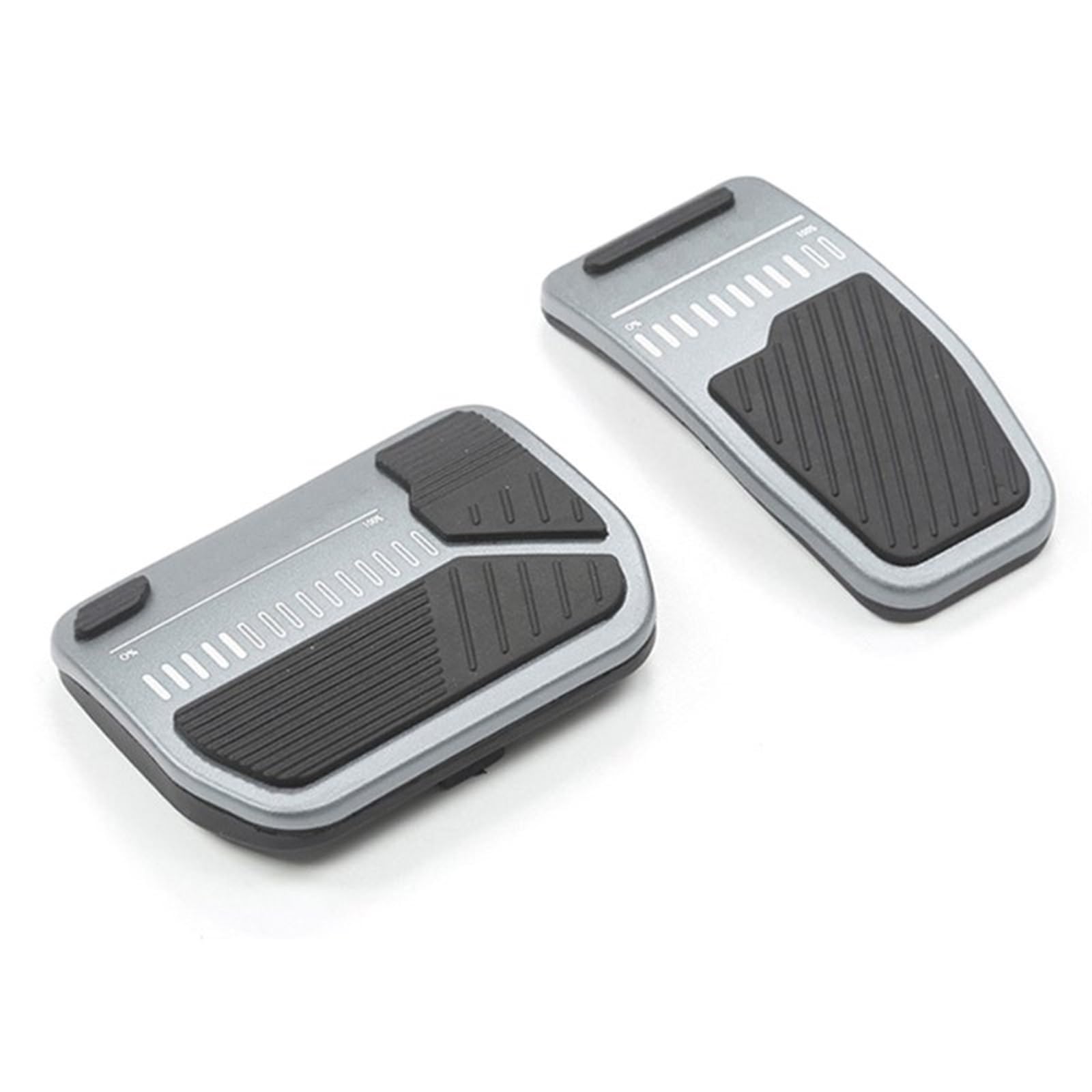 Auto Pedale Abdeckungen Für Tesla Für Modell 3 Y Aluminium Bremse Kupplung rutschfeste Fußpedal Pad Abdeckung Auto Pedal Pads Auto Pedalauflagen(Tan Gray) von ALZZTUND