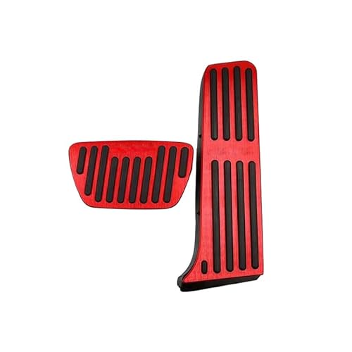 Auto Pedale Abdeckungen Für Toyota Für RAV4 Für RAV 4 XA50 2019-2023 Auto Kraftstoff Pedale Gaspedal Bremse Kupplung Pedal Abdeckung Auto Pedalauflagen(2pcs Red) von ALZZTUND