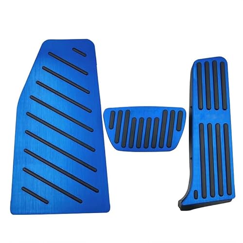 Auto Pedale Abdeckungen Für Toyota Für RAV4 Für RAV 4 XA50 2019-2023 Auto Kraftstoff Pedale Gaspedal Bremse Kupplung Pedal Abdeckung Auto Pedalauflagen(3pcs Blue) von ALZZTUND