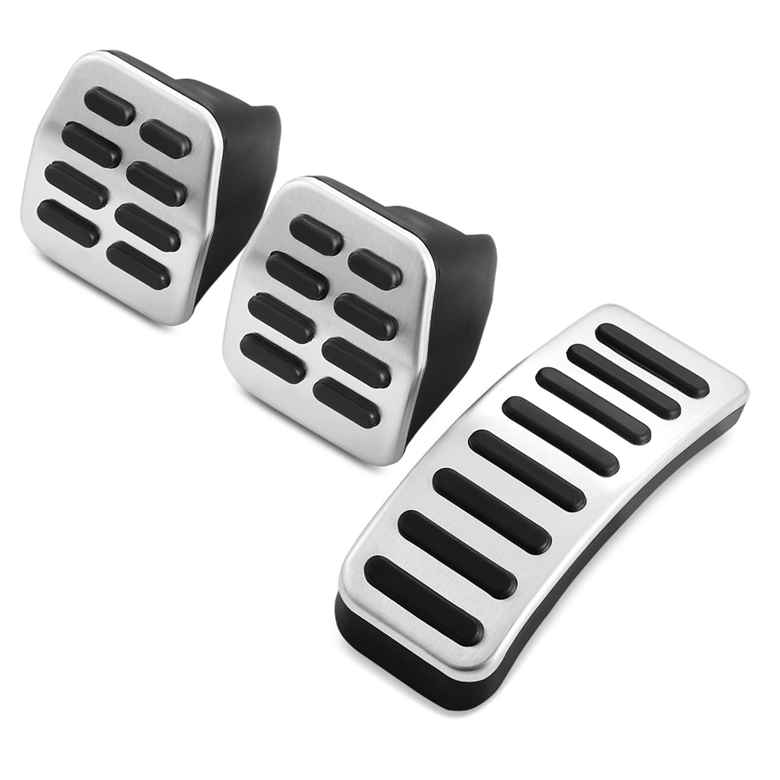 Auto Pedale Abdeckungen Für VW Für Polo Für Golf 4 Für Bora Für Beetle RSi Für GTI R32 Auto Pedal Pad Fuß Rest Kupplung Pedal Pads Auto Pedalauflagen(MT 3 Pcs Per Set) von ALZZTUND