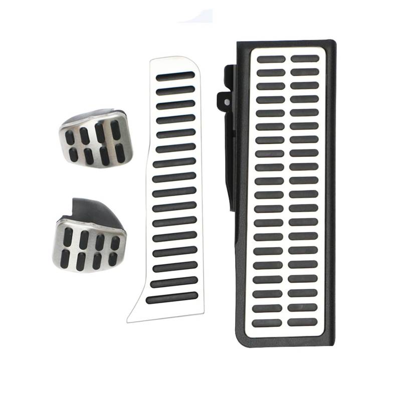 Auto Pedale Abdeckungen Für VW Für Tiguan LHD 2008-2016 Auto Pedal Pads Auto Gas Bremse Rest Pedal Schutz Abdeckung Kupplung Pedal Abdeckung Auto Pedalauflagen(MT with Rest) von ALZZTUND