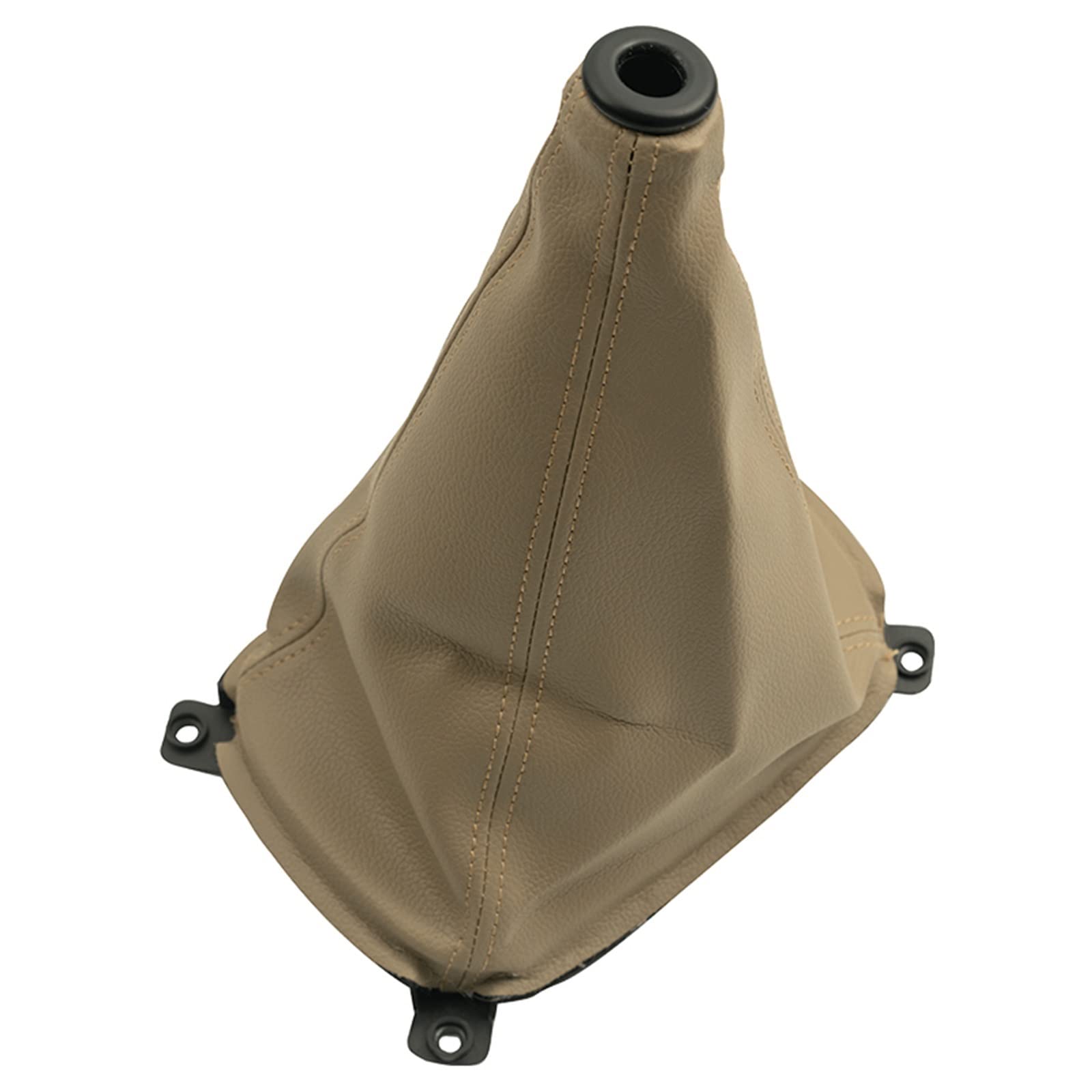 Auto Schalthebel Für Kia Für Sportage Manual Shifter Gaiter Boot Staubdichtes Halsband Schwarz Beige PU-Leder schaltknüppel(Beige) von ALZZTUND