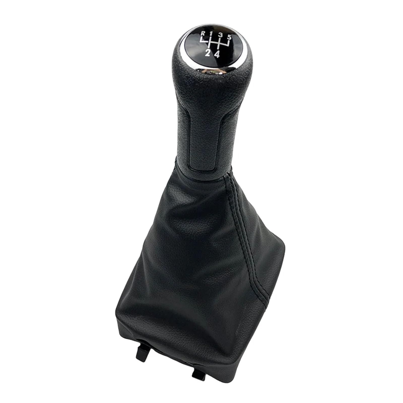 Auto Schalthebel Für VW Für Polo 9N 9N2 9N3 2001-2009 5/6 Gang Auto Schaltknauf Schaltgetriebe Schaltknauf schaltknüppel(5 Speed Black Black) von ALZZTUND