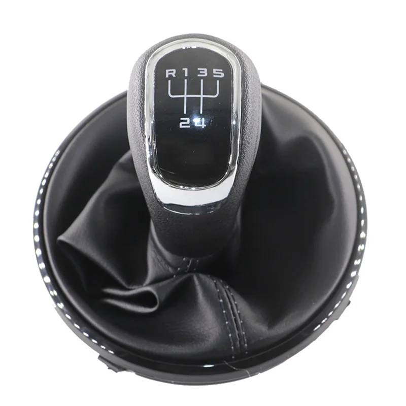 Auto Schaltknauf Abdeckung Für Skoda Für Fabia 2 II Für Roomster 2006-2010 / Auto-Schaltknauf-Boot-Abdeckung Gamasche Hebel-Shifter-Griff-Stick Auto Schalthebel(5 Speed) von ALZZTUND