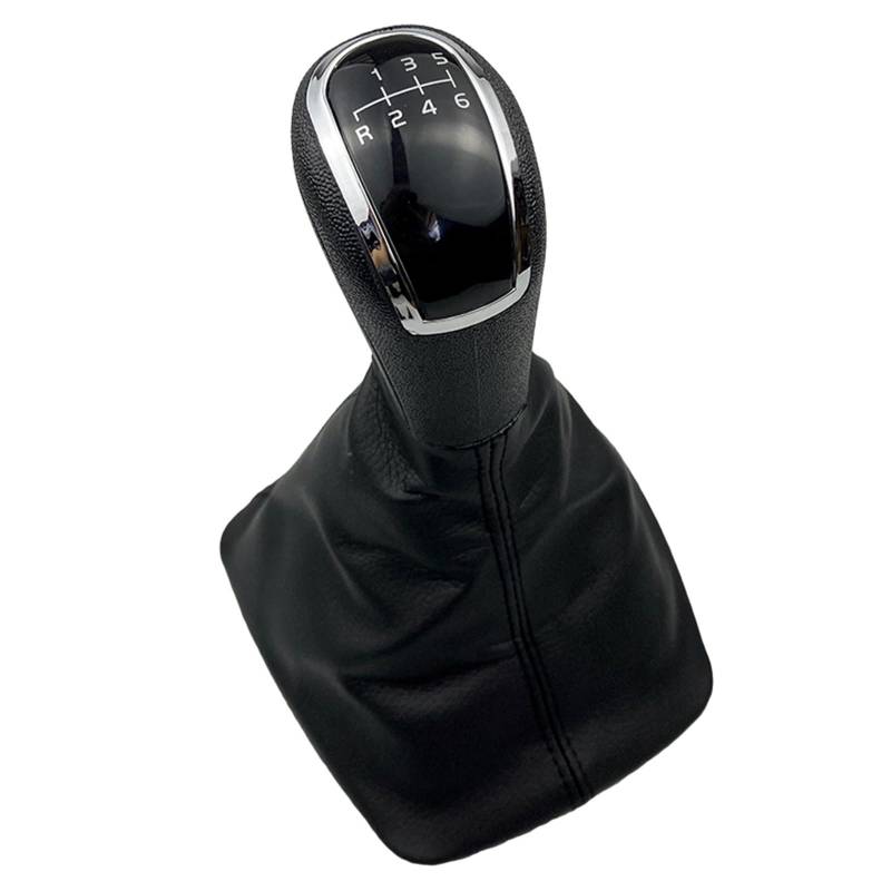 Auto Schaltknauf Abdeckung Für Skoda Für Octavia A5 A6 2004-2012 / Auto Hand Geschwindigkeit Schaltknauf Hebel Stick Griff Gamasche Leder Boot Abdeckung Auto Schalthebel(6 Speed Black) von ALZZTUND