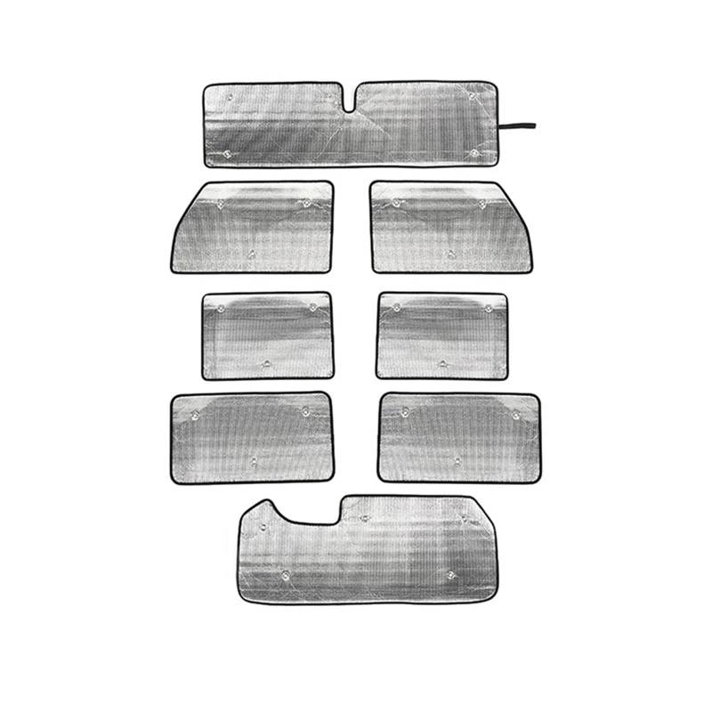 Auto-Sonnenschutz Für Jeep Für Wrangler JK 2/4 Türen 2007-2017 Auto Fenster Sonnenschutz Auto Vorne Hinten Fenster Windschutzscheibe Sonnenschirm Schatten Abdeckung Fenster Sonnenblende(for 4 Door 8 von ALZZTUND