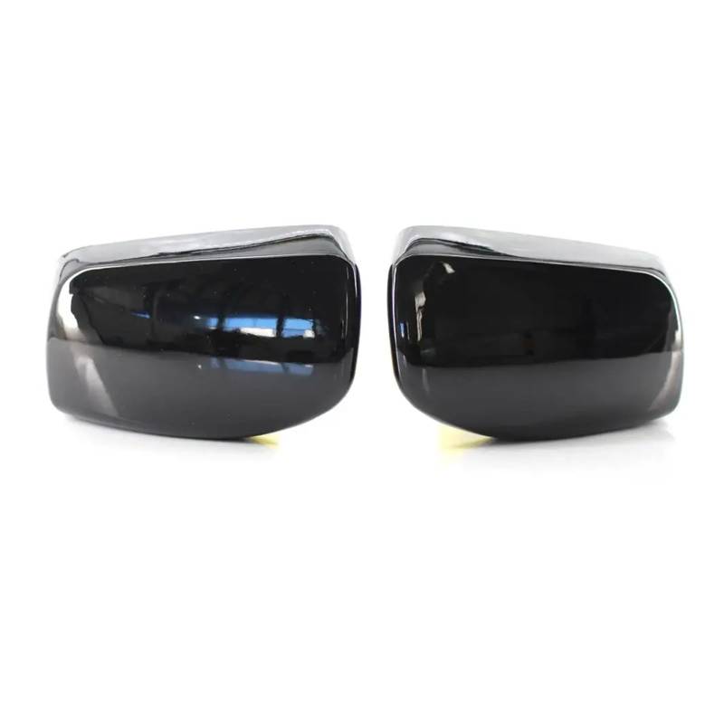 Auto Spiegelkappen Für E60 E61 E63 E64 5er Modell 2004–2008 Auto-Rückspiegelabdeckung Seitentür-Flügelspiegelkappen Rückspiegelkappe(Gloss black) von ALZZTUND