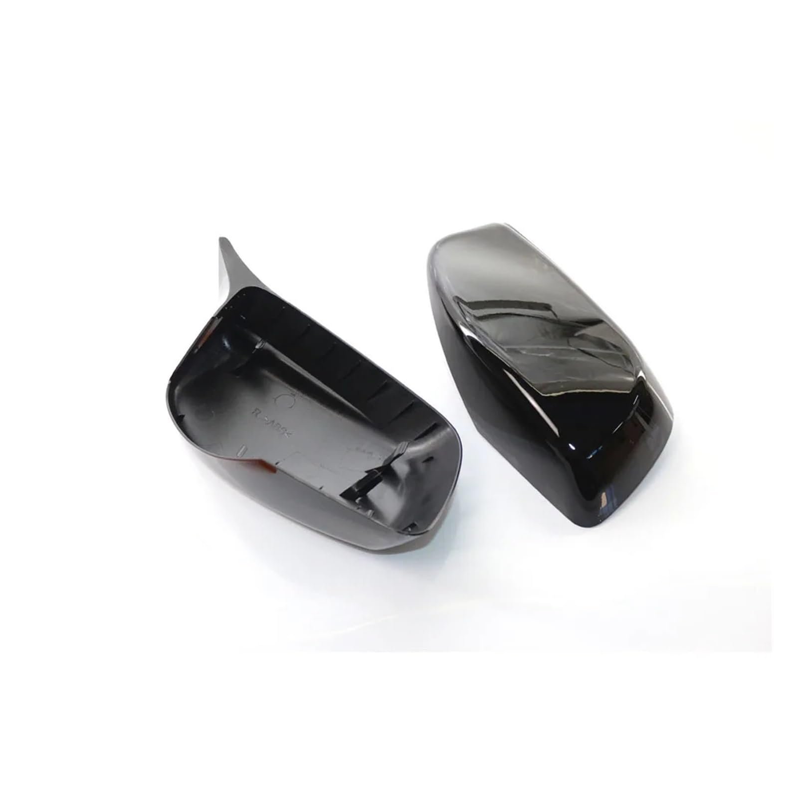 Auto Spiegelkappen Für E60 E61 E63 E64 5er Modell 2004–2008 Auto-Rückspiegelabdeckung Seitentür-Flügelspiegelkappen Rückspiegelkappe(Gloss black horns) von ALZZTUND