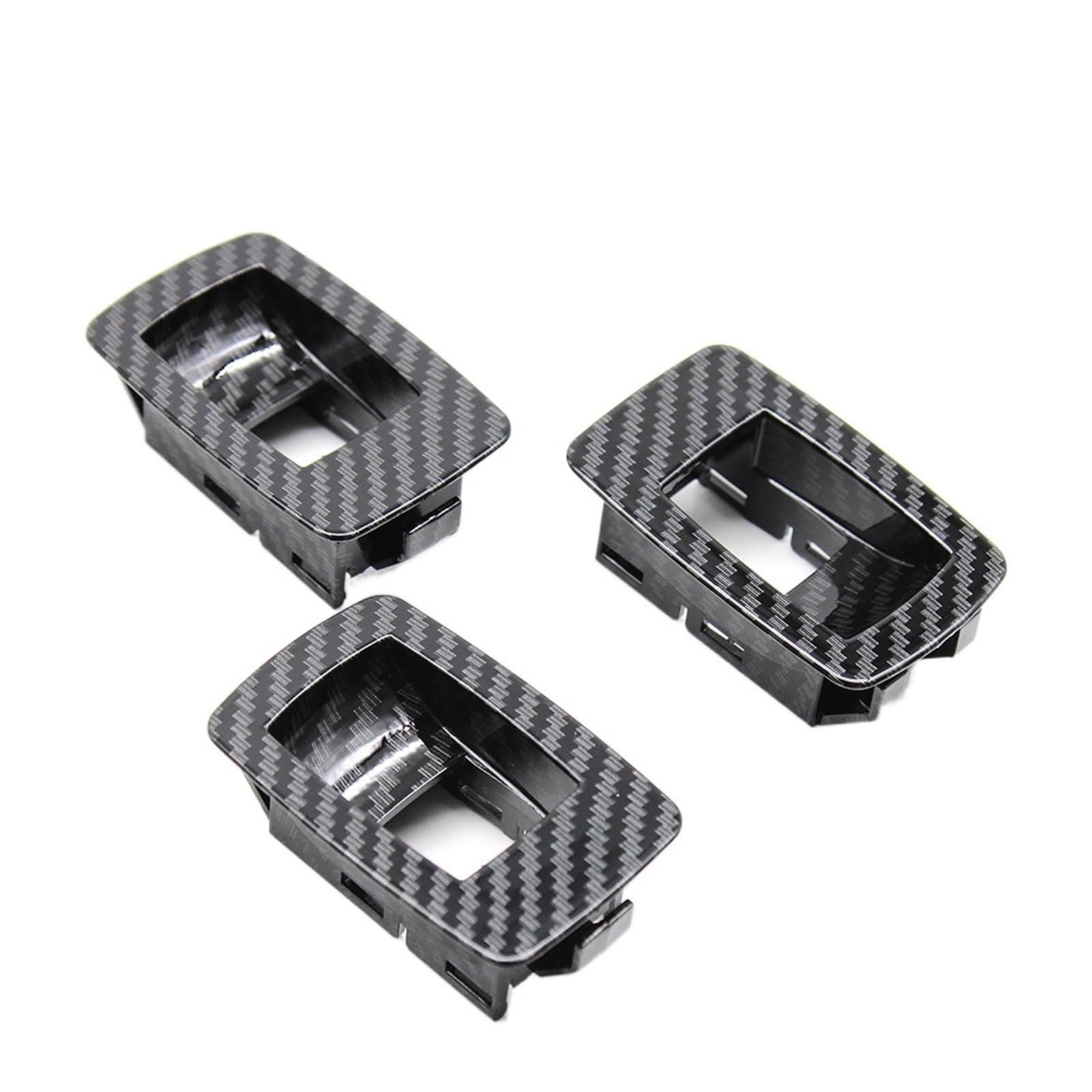 Auto Türgriff Verkleidung Für 3 Serie E90 E91 316 318 320 325 328i Auto Innen Carbon Faser Armlehne Panel Türgriff Set Autoinnenraumtürgriff(3pcs small Panel Set) von ALZZTUND