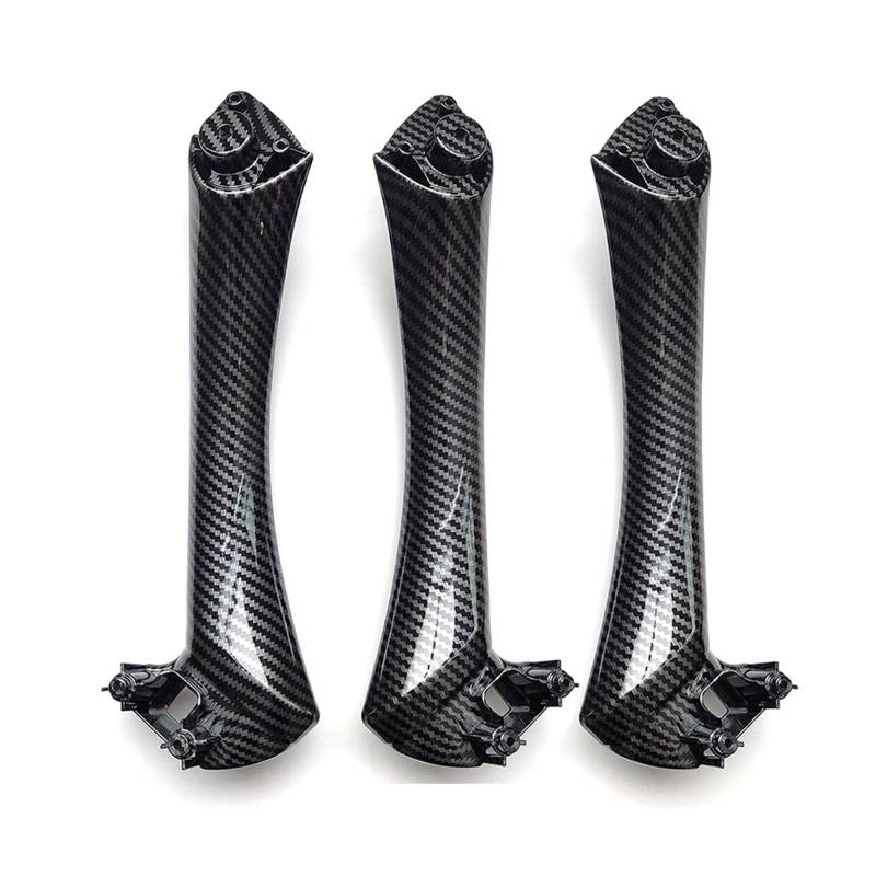 Auto Türgriff Verkleidung Für 3 Serie E90 E91 316 318 320 325 328i Auto Innen Carbon Faser Armlehne Panel Türgriff Set Autoinnenraumtürgriff(LHD lnside 3pcs Set) von ALZZTUND