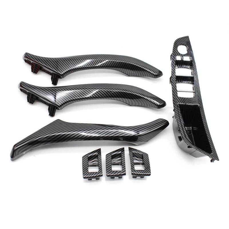 Auto Türgriff Verkleidung Für 5 Series F10 F11 520i 523i 525i 528i 530i 535i LHD RHD Carbon Faser Auto Innen Tür Griff Ziehen Autoinnenraumtürgriff(RHD Assembly Set) von ALZZTUND