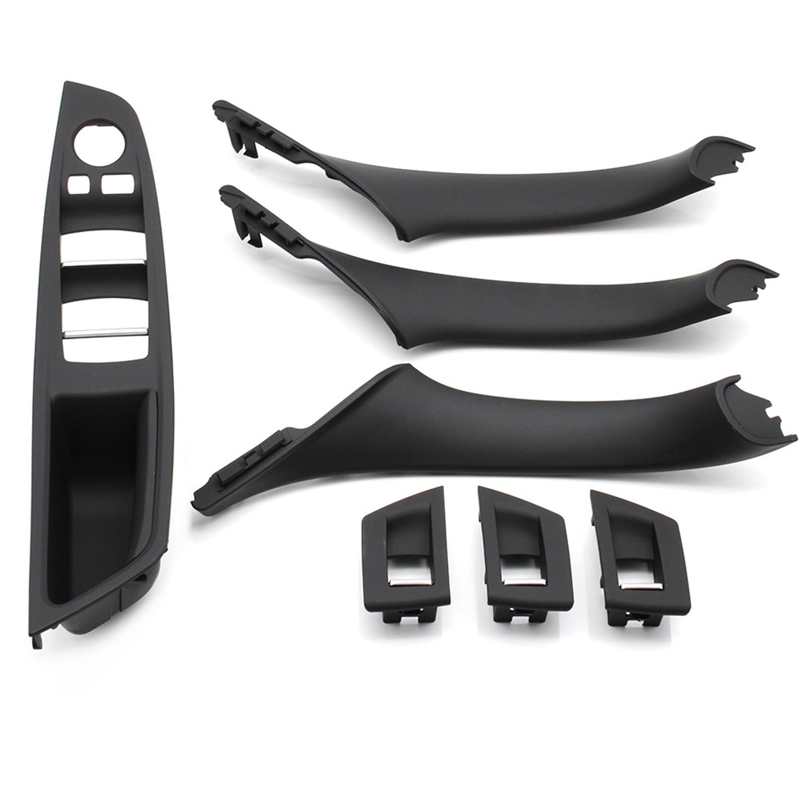 Auto Türgriff Verkleidung Für 5 Series F10 F11 520i 523i 525i 528i 530i Auto-Innentürgriff Armlehne Panel Pull Trim Cover Set Autoinnenraumtürgriff(LHD Black Set) von ALZZTUND