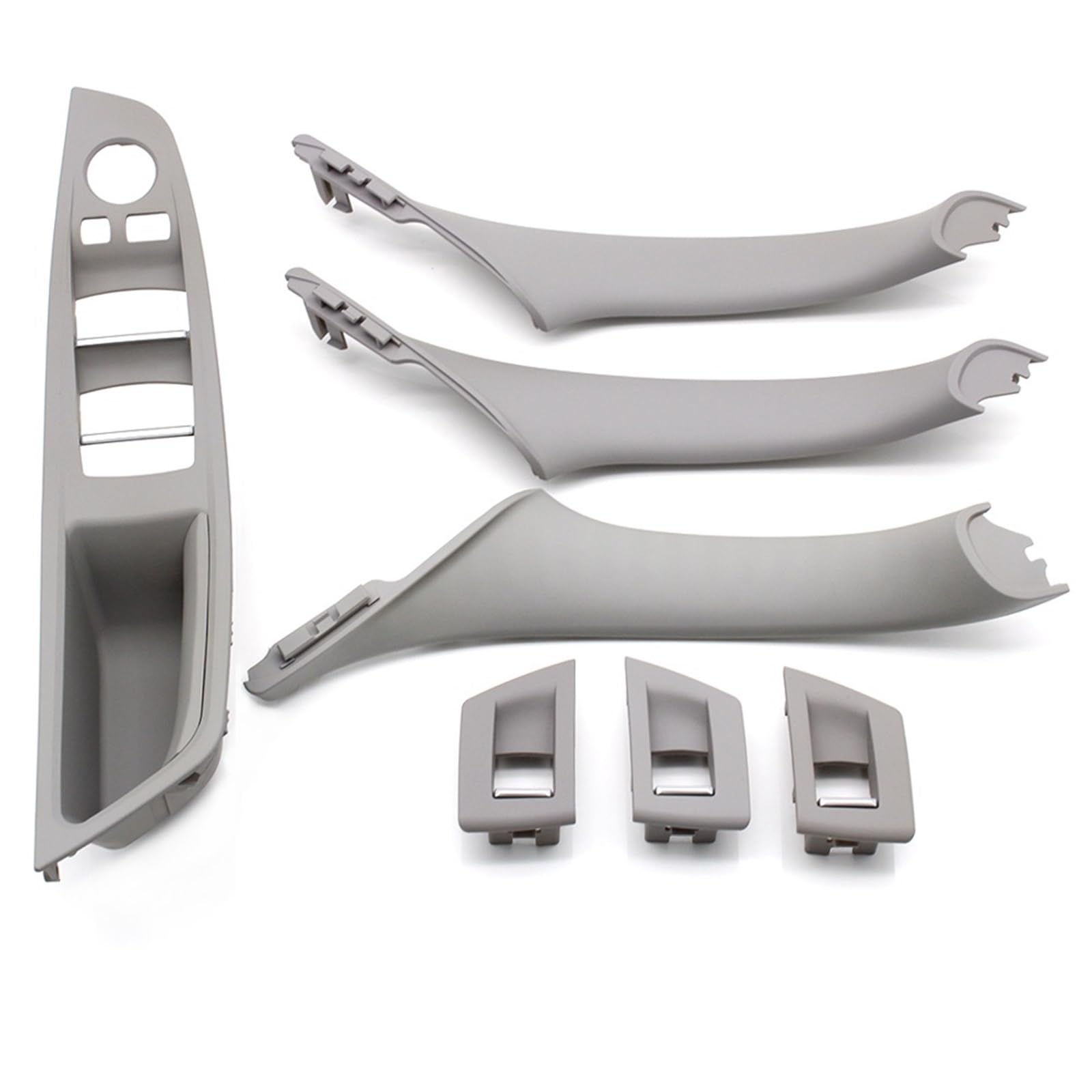 Auto Türgriff Verkleidung Für 5 Series F10 F11 520i 523i 525i 528i 530i Auto-Innentürgriff Armlehne Panel Pull Trim Cover Set Autoinnenraumtürgriff(LHD Gray Set) von ALZZTUND