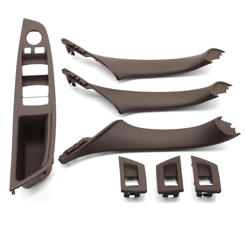 Auto Türgriff Verkleidung Für 5 Series F10 F11 520i 523i 525i 528i 530i Auto-Innentürgriff Armlehne Panel Pull Trim Cover Set Autoinnenraumtürgriff(LHD Moka Set) von ALZZTUND