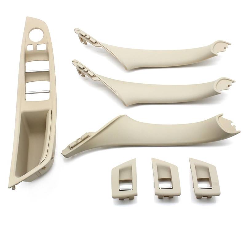 Auto Türgriff Verkleidung Für 5 Series F10 F11 520i 523i 525i 528i 530i Auto-Innentürgriff Armlehne Panel Pull Trim Cover Set Autoinnenraumtürgriff(LHD Oyster Set) von ALZZTUND