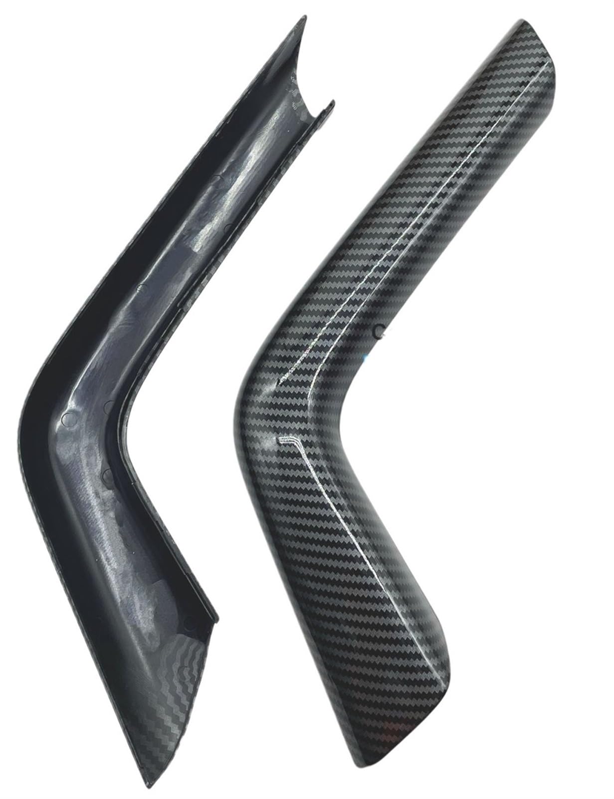 Auto Türgriff Verkleidung Für Cayenne 2018-2023 Auto Carbon Fiber Innen Tür Pull Griff Abdeckung Armlehne Zentrale Konsole Bögen Schutzhülle Autoinnenraumtürgriff(Console Right 2pCS) von ALZZTUND