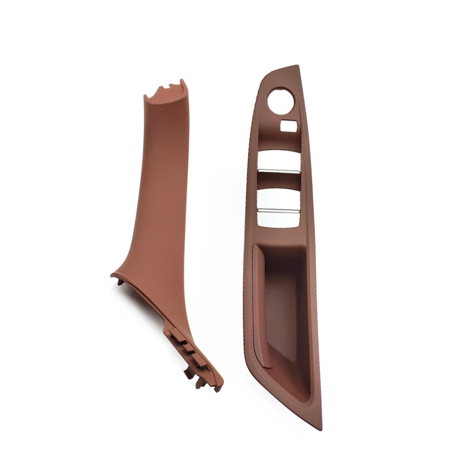 Auto Türgriff Verkleidung Für F10 F11 F18 520 523 525 RHD Rechts Fahrer Auto Innen Tür Fenster Schalter Abdeckung Inneren Tür Griff Panel Autoinnenraumtürgriff(RHD Brown 2pcs) von ALZZTUND