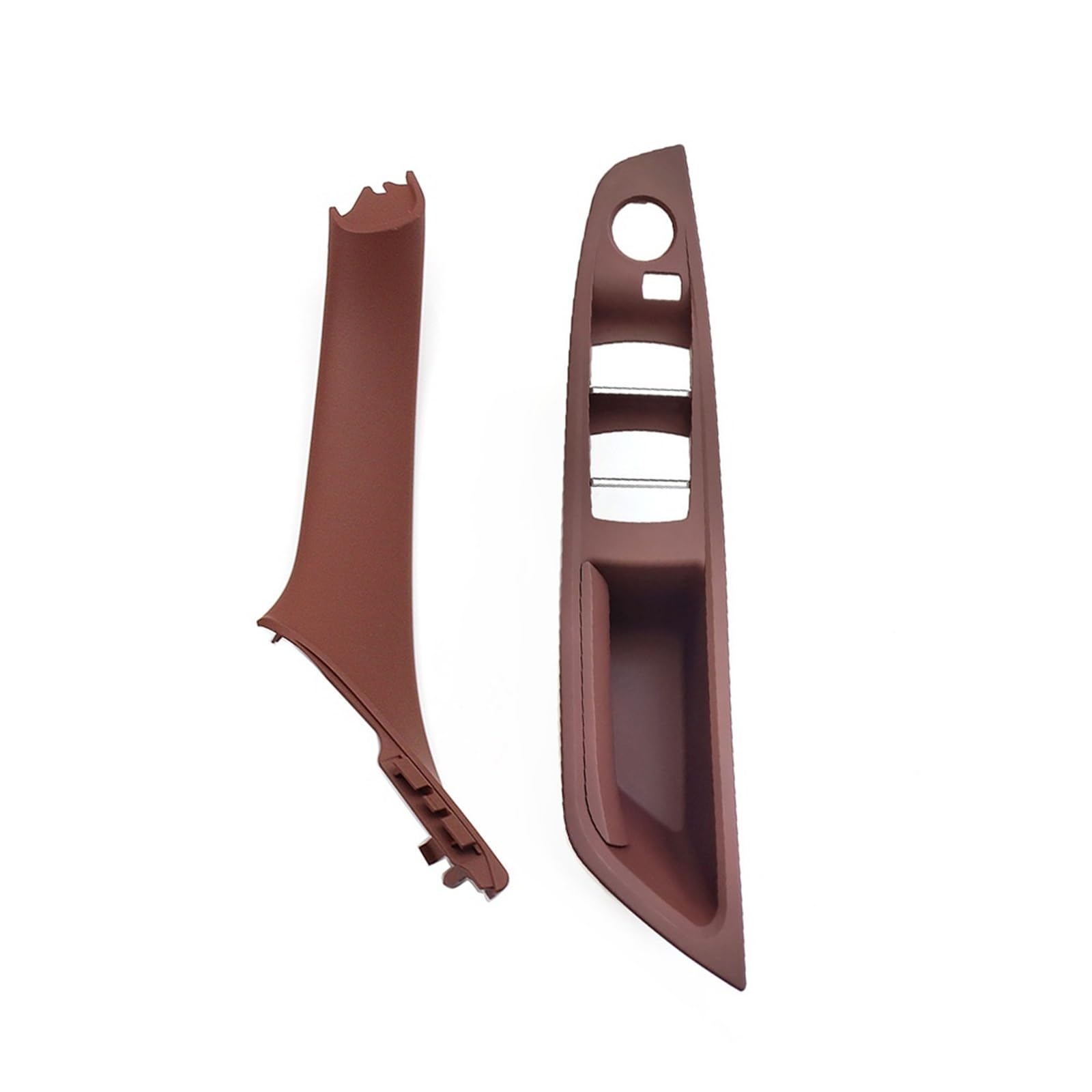 Auto Türgriff Verkleidung Für F10 F11 F18 520 523 525 RHD Rechts Fahrer Auto Innen Tür Fenster Schalter Abdeckung Inneren Tür Griff Panel Autoinnenraumtürgriff(RHD Redbrown 2pcs) von ALZZTUND