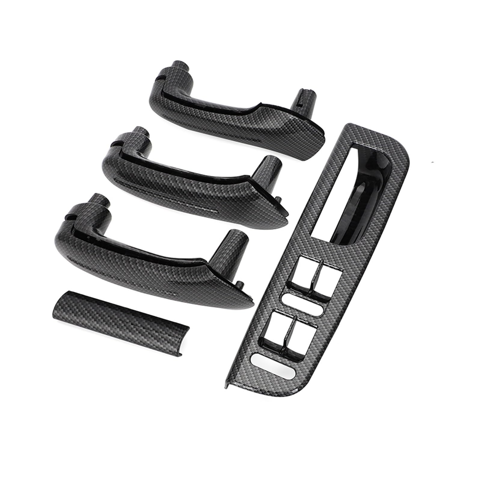 Auto Türgriff Verkleidung Für VW Für Bora Für Golf 4 MK4 Für Jetta 1999-2004 Innen Haltegriff Auto Innen Türgriff 1J4867180A Autoinnenraumtürgriff(5pcs Carbon Color) von ALZZTUND