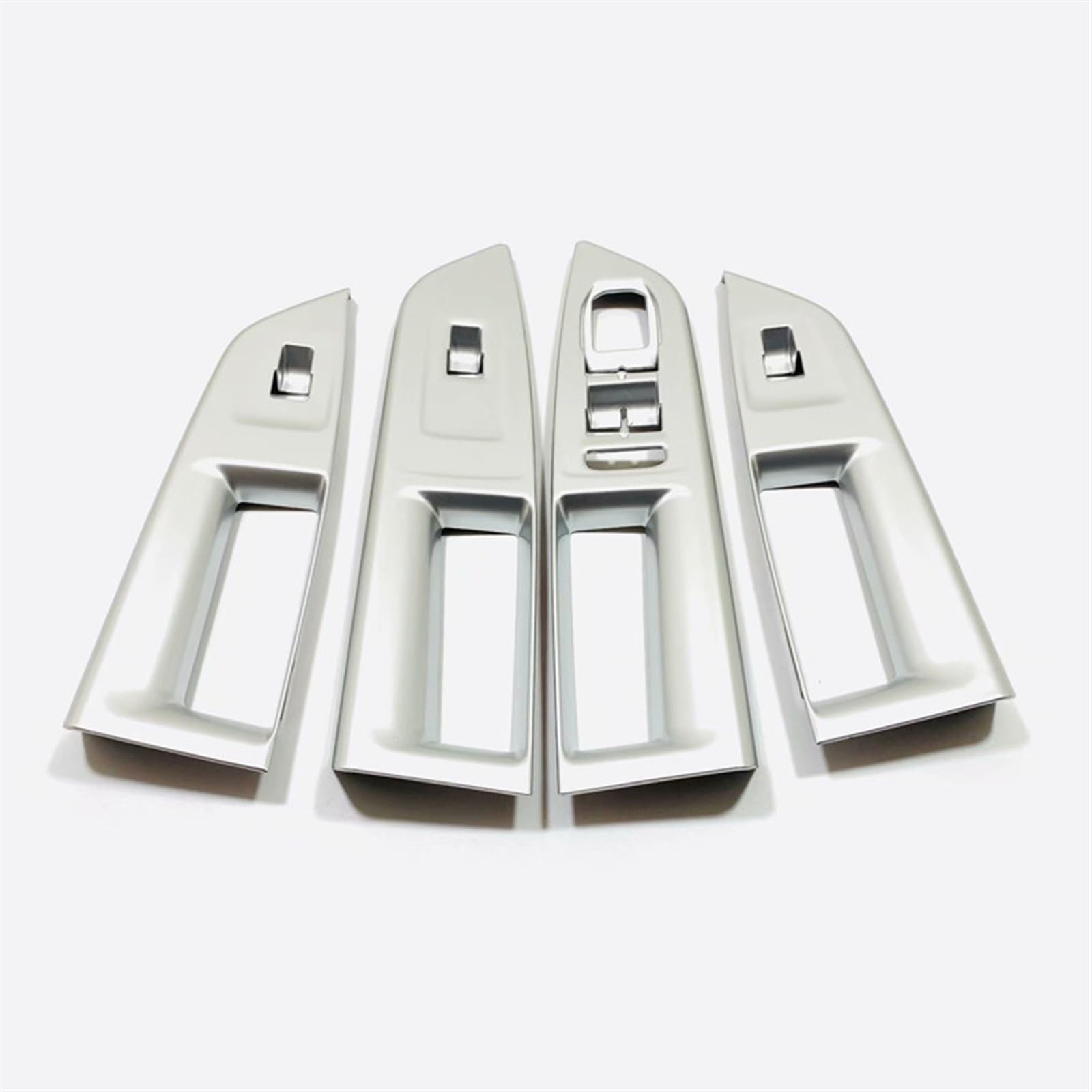 Auto Türgriff Verkleidung Für VW Für Golf 8 MK8 R 2021 2022 Auto Tür Armlehne Panel Griff Halter Fensterheber Schalter Taste Abdeckung Autoinnenraumtürgriff(Silver) von ALZZTUND