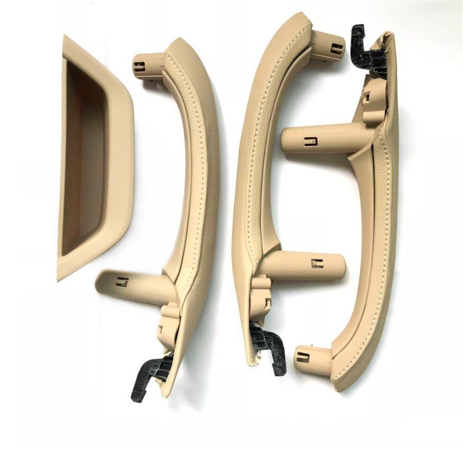 Auto Türgriff Verkleidung Für X3 X4 F25 F26 2010-2016 Links Rechts Fahrer Auto Innen Tür Pull Griff Abdeckung Set Ersatz Autoinnenraumtürgriff(LHD Set Beige) von ALZZTUND