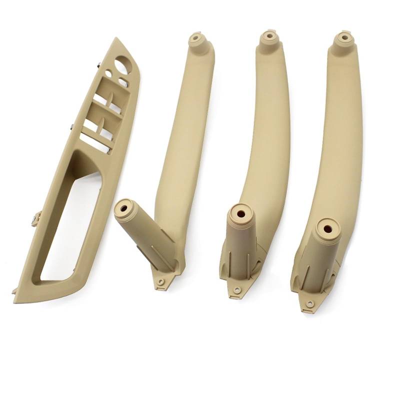 Auto Türgriff Verkleidung Für X5 X6 E70 E71 E72 2007-2013 LHD RHD Auto Innen Tür Pull Griff Innere Armlehne Panel Abdeckung Autoinnenraumtürgriff(LHD Beige Set) von ALZZTUND