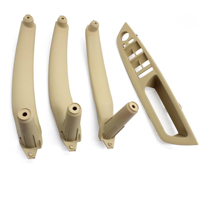 Auto Türgriff Verkleidung Für X5 X6 E70 E71 E72 2007-2013 LHD RHD Auto Innen Tür Pull Griff Innere Armlehne Panel Abdeckung Autoinnenraumtürgriff(RHD Beige Set) von ALZZTUND