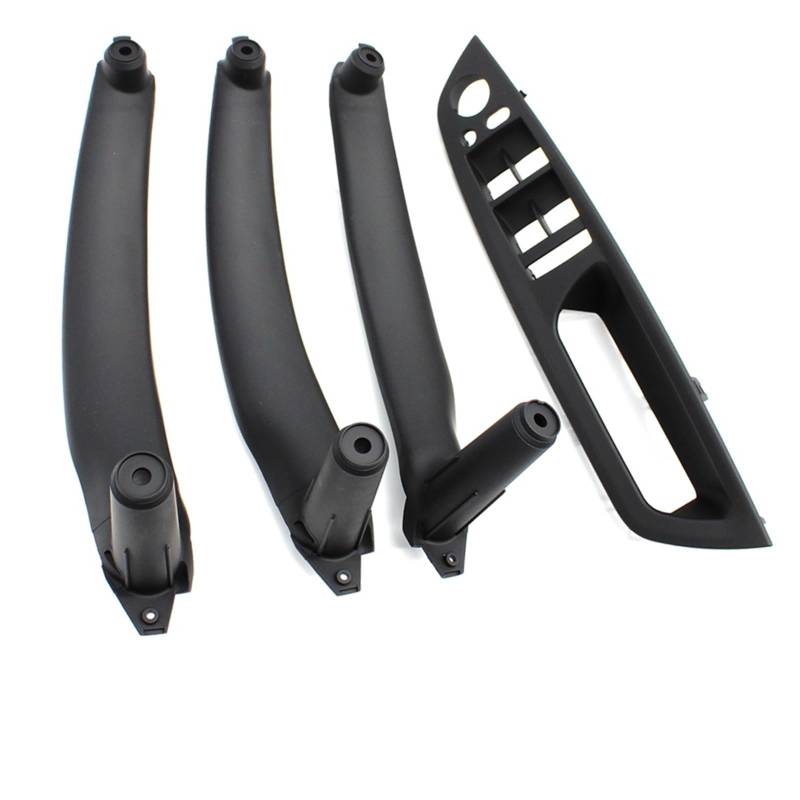 Auto Türgriff Verkleidung Für X5 X6 E70 E71 E72 2007-2013 LHD RHD Auto Innen Tür Pull Griff Innere Armlehne Panel Abdeckung Autoinnenraumtürgriff(RHD Black Set) von ALZZTUND