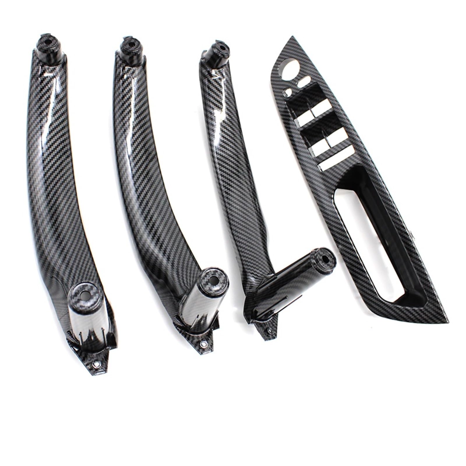 Auto Türgriff Verkleidung Für X5 X6 E70 E71 E72 2007-2013 LHD RHD Auto Innen Tür Pull Griff Innere Armlehne Panel Abdeckung Autoinnenraumtürgriff(RHD Carbon Set) von ALZZTUND