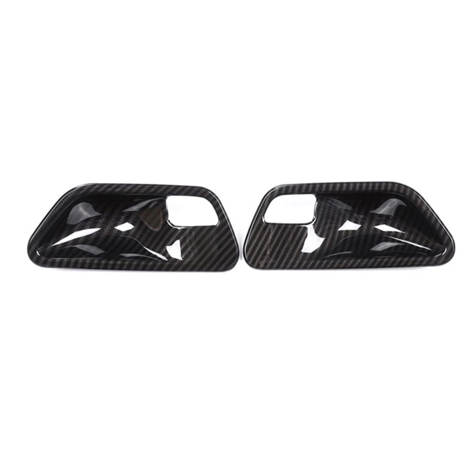 Autoinnenausstattung Für 3 4er F30 F32 F35 2013-2018 / ABS-Kohlefaser-Innentürgriff-Schalenabdeckung Autoinnenraum Zubehör(2 Piece Carbon Fiber) von ALZZTUND