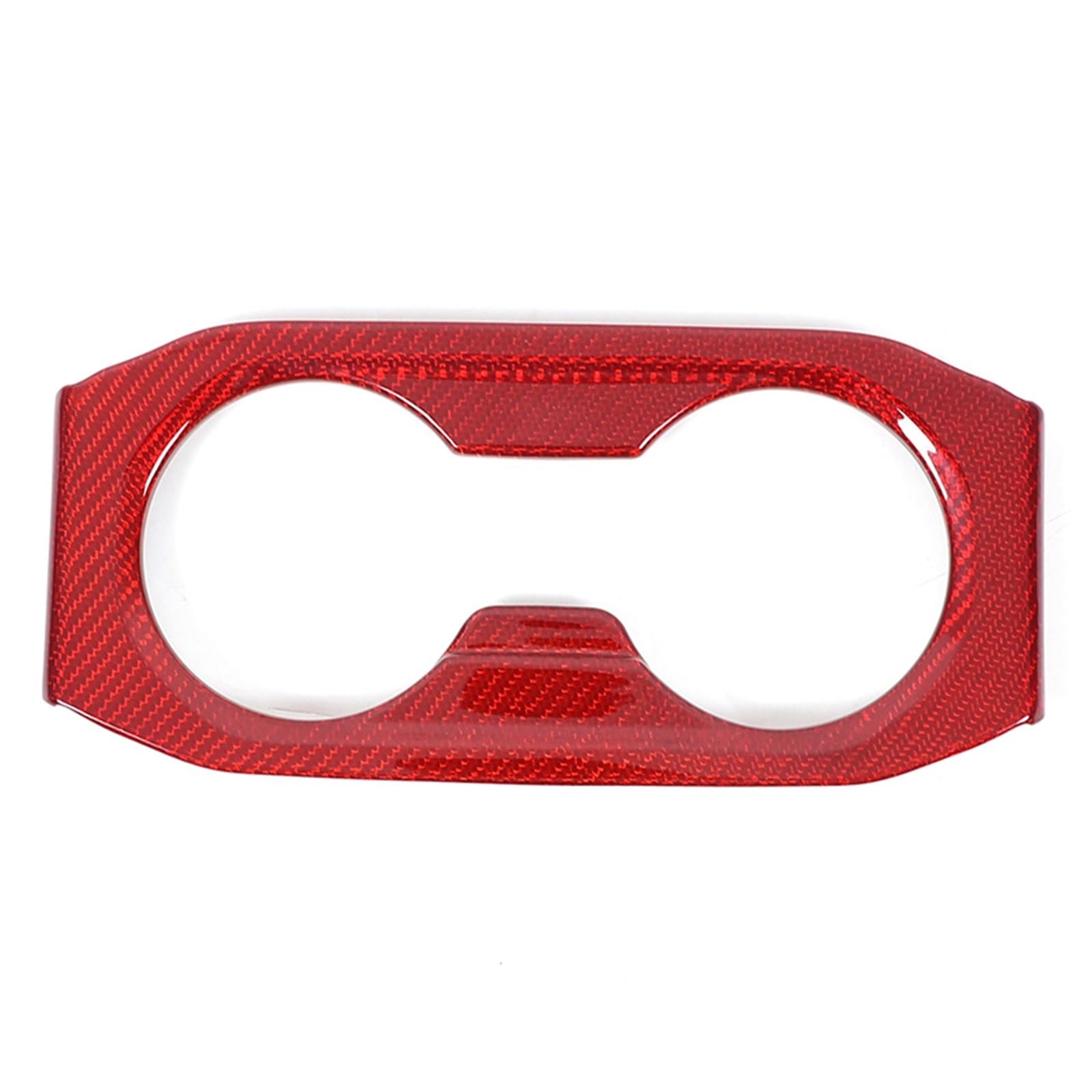 Autoinnenausstattung Für 5 Series G60 2024 / Real Carbon Fiber Auto Hinten Sitz Wasser Tasse Halter Abdeckung Trim Aufkleber Auto Innen Zubehör Autoinnenraum Zubehör(Red Carbon Fibre) von ALZZTUND