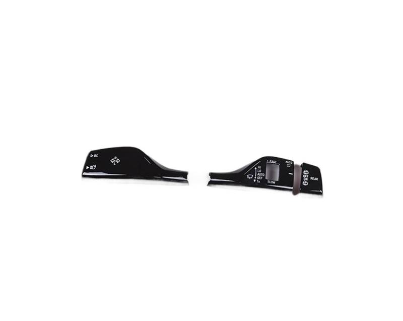 Autoinnenausstattung Für F20 F30 F10 F15 F16 F49 F52 G01 G02 G05/Schwarz Carbon Fiber Auto Blinker Wischer Schalter Trim Stange Autoinnenraum Zubehör(Style A Black) von ALZZTUND