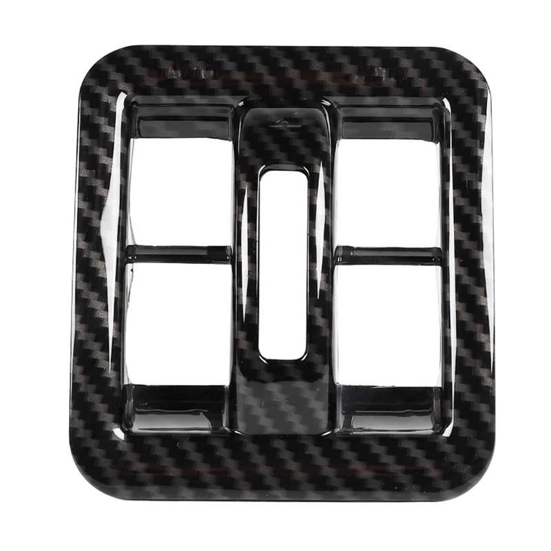 Autoinnenausstattung Für Jeep Für Wrangler JK 2011-2017/Auto Windows Schalter Taste Panel Dekoration Abdeckung Aufkleber Rahmen Trim Autoinnenraum Zubehör(Carbon Fiber grain1) von ALZZTUND