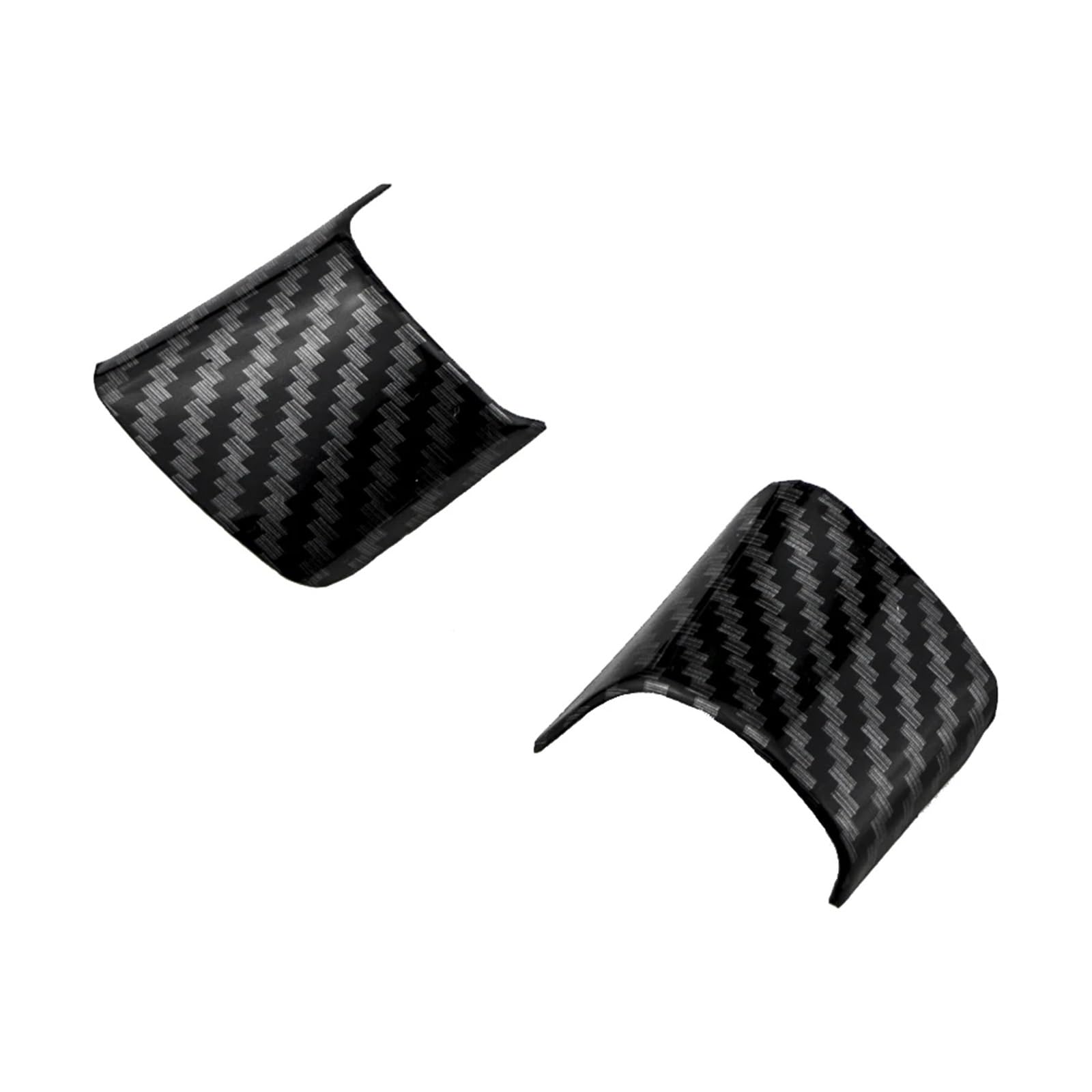 Autoinnenraum Zubehör Für Ford Für C-MAX 2011-2017 Auto Lenkrad Trim Abdeckung Aufkleber Auto deko innenraum(2Pcs Carbon Fiber) von ALZZTUND